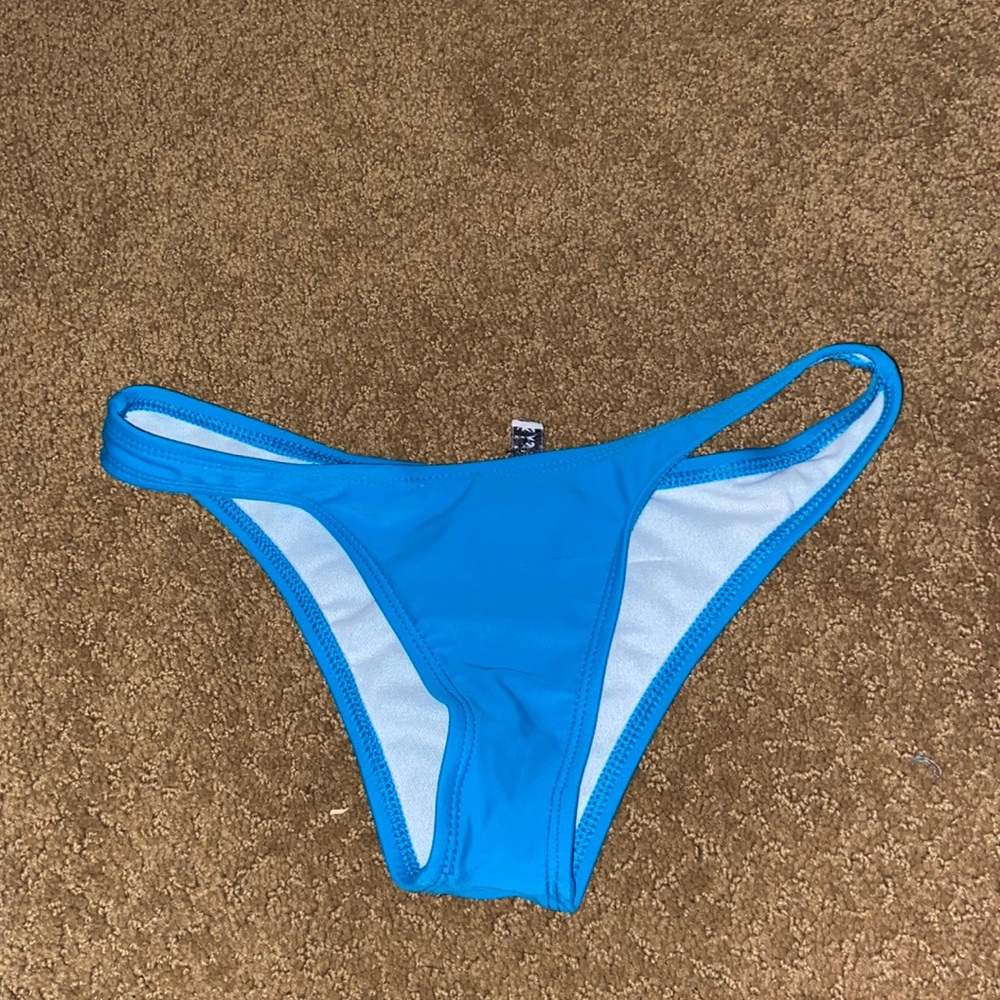 blue bathing suit bottoms